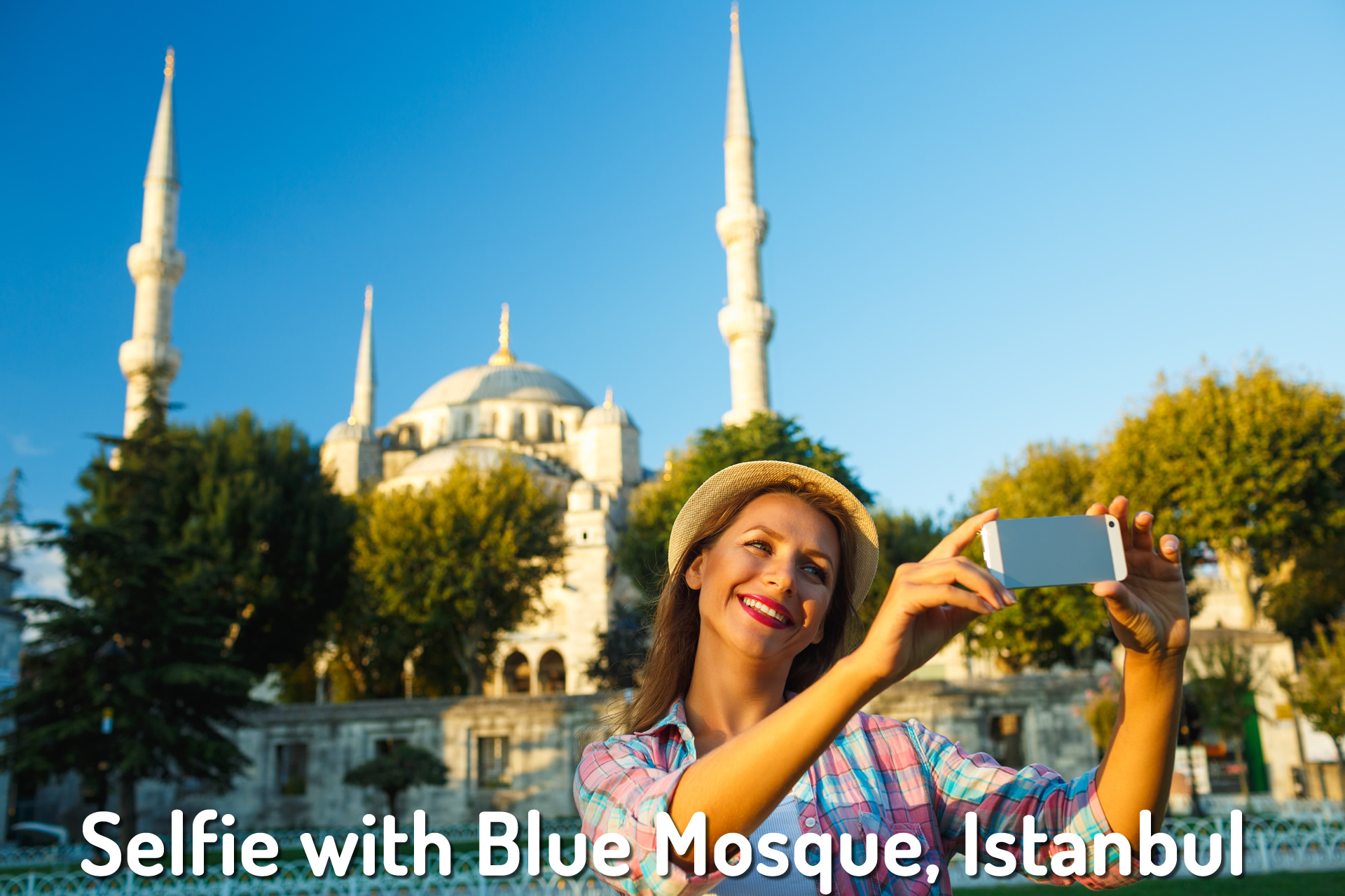 Selfie with Blue Mosque, Istanbul